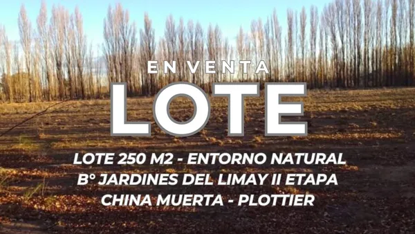 Lote en Barrio Jardines del Limay, Etapa Ii, Lote 3 Manzana 39 S/n, China Muerta, Confluencia, Neuquén S/N