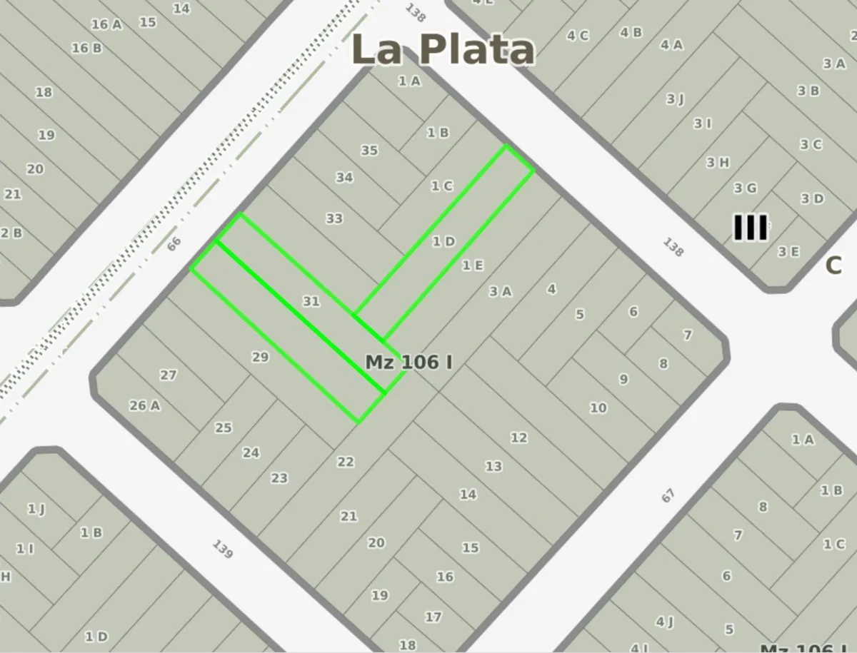 Lote en Avenida 66 E/138 y 139 2100