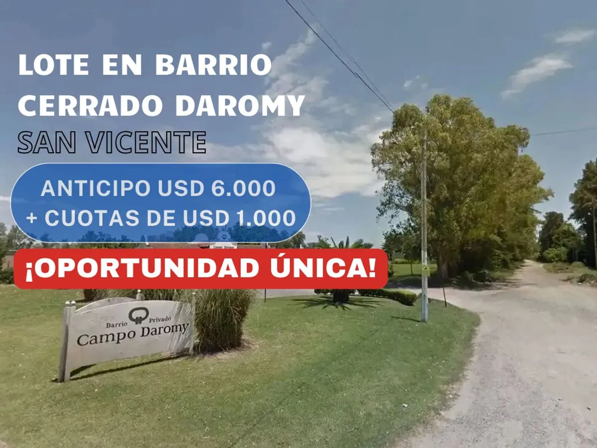 Lote en Avenida Presidente Perón 2100