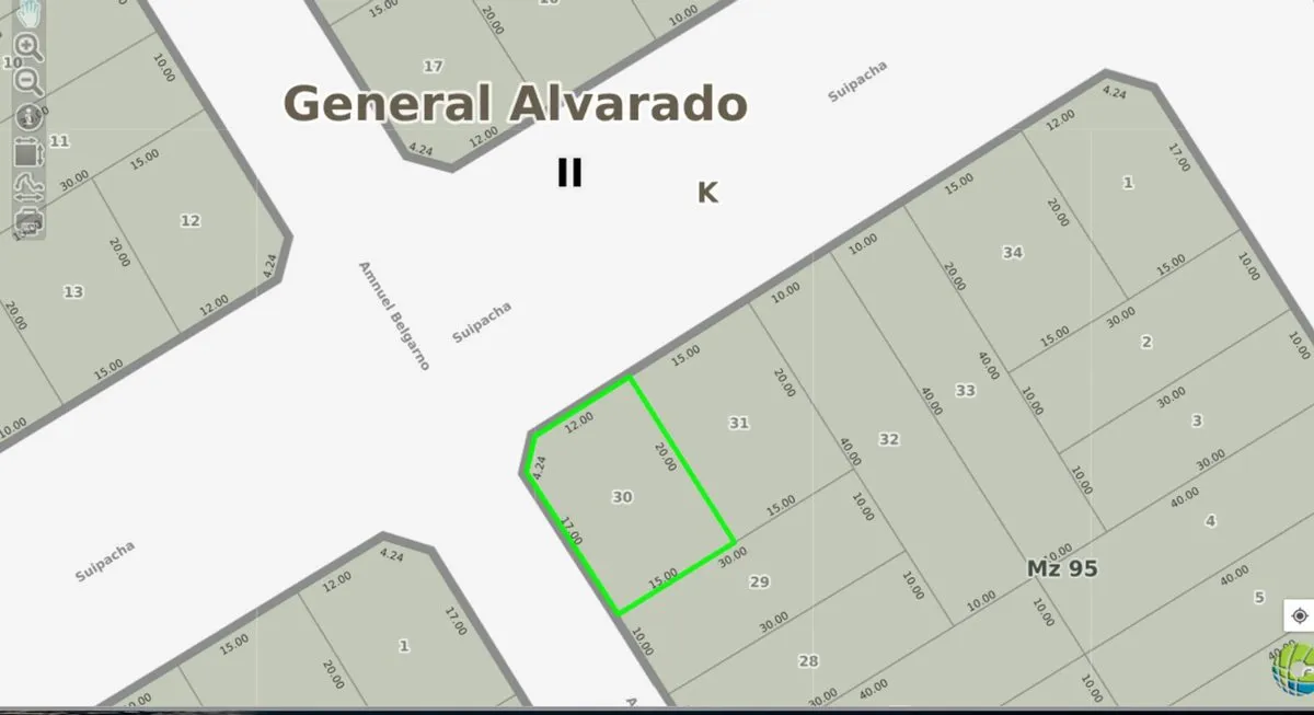 Lote en Avenida Suipacha S/N