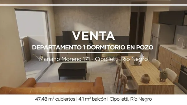 Departamento en Mariano Moreno 100