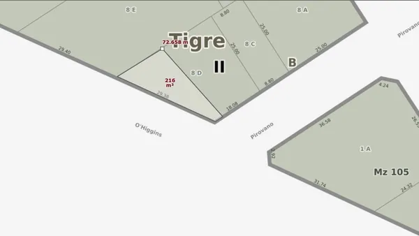 Lote en O'higgins 800