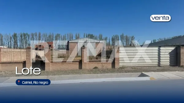 Lote en Cacique Catriel 1400
