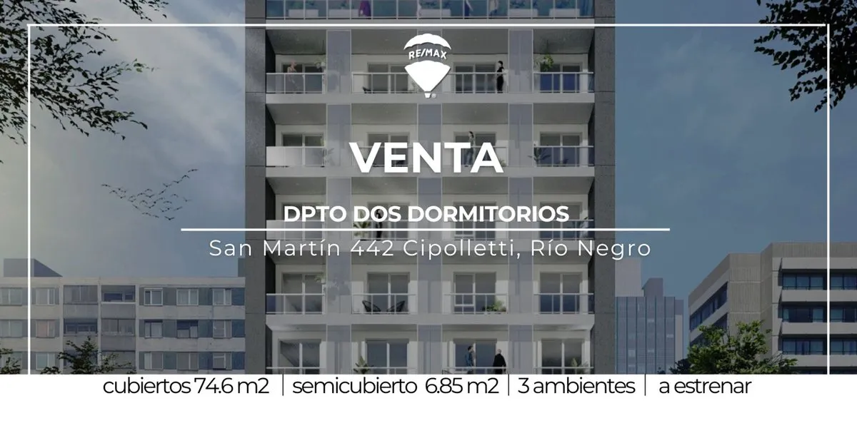 Departamento en San Martín 442, Cipolletti, Rio Negro 400