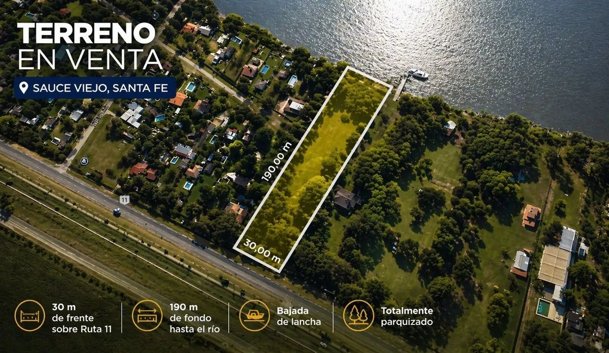Lote en Ruta Nacional 11 Km 449,5 - Sauce Viejo 400