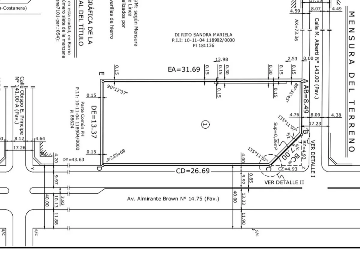 Lote en Almirante Brown 7100