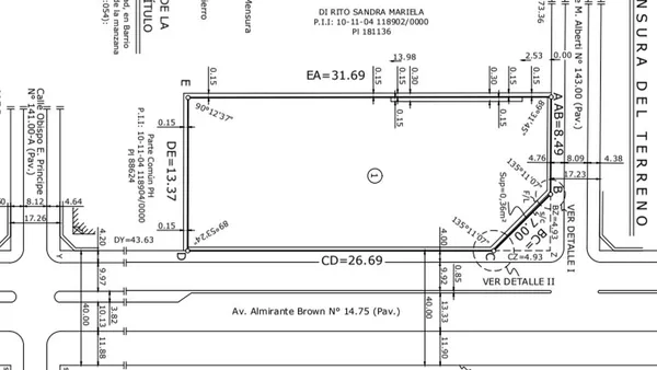 Lote en Almirante Brown 7100