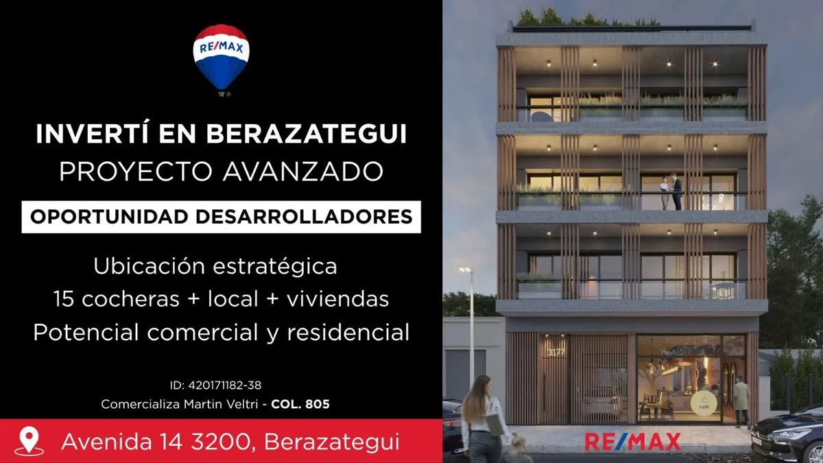 Edificio en Avenida Rigolleau 1300