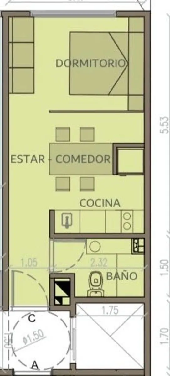Departamento en Doctor Nicolás Repetto 1500
