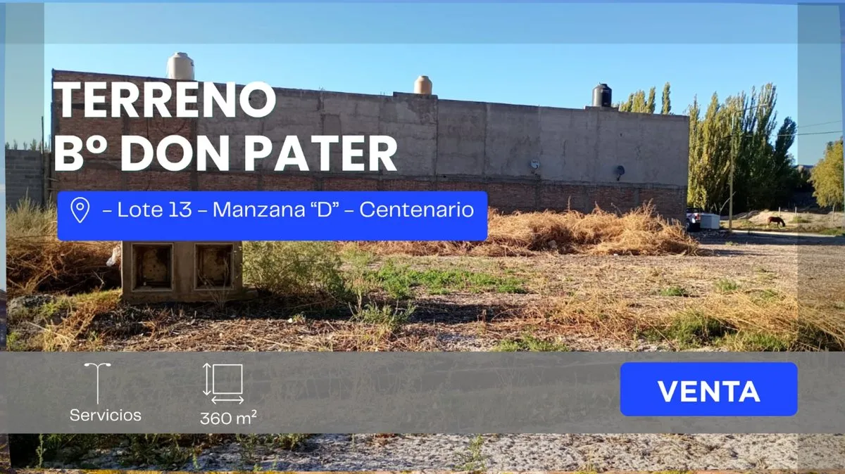 Lote en Loteo Don Pater - Mza "d" - Lote 0