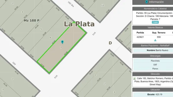 Lote en 516 E/ 183 y 182 Bis S/N