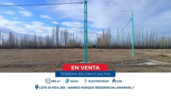Lote en Lote 01 Mza 265, Barrio Parque Residencial Emanuel 1 S/N