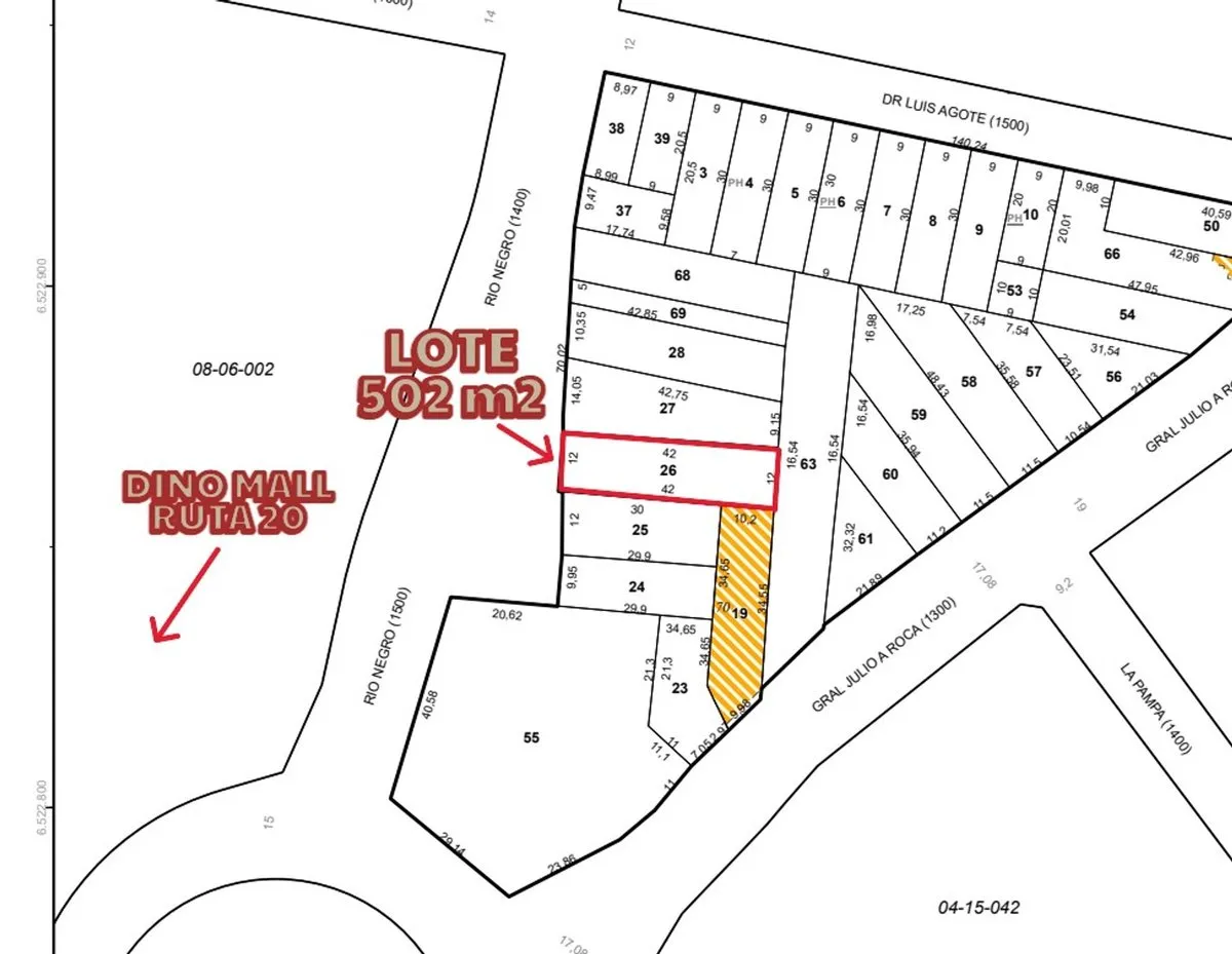 Lote en Río Negro 1400
