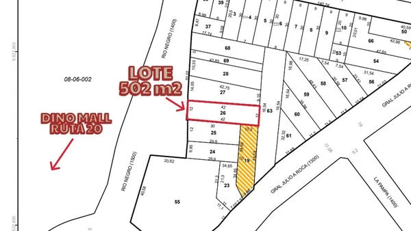 Lote en Río Negro 1400
