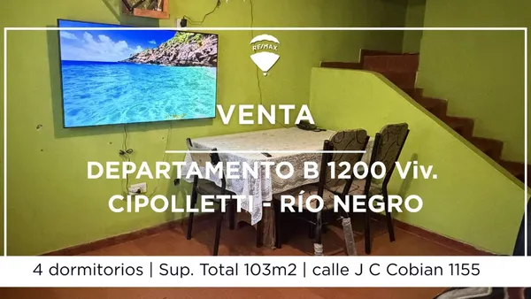 Departamento en J. C. Cobian 1100