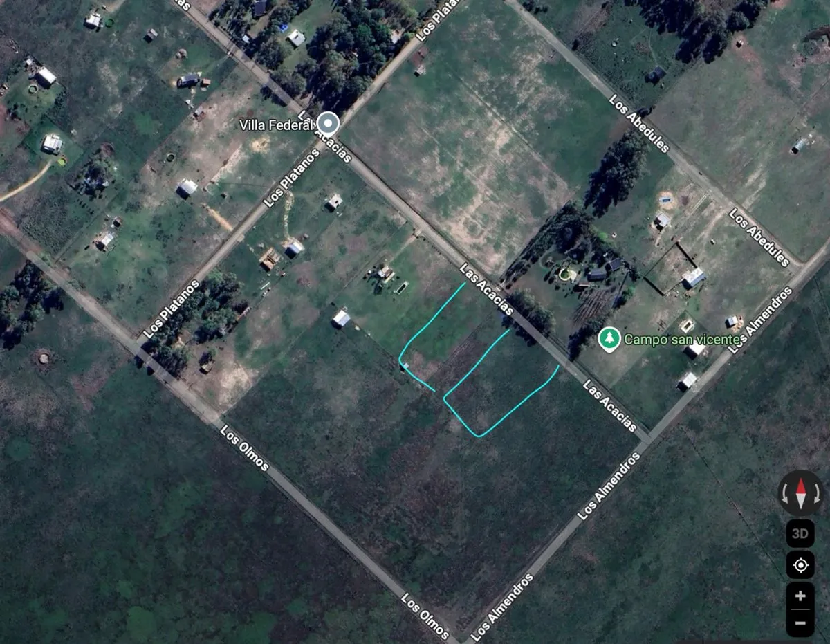 Lote en Las Acacias Entre Platanos y Almendros S/N