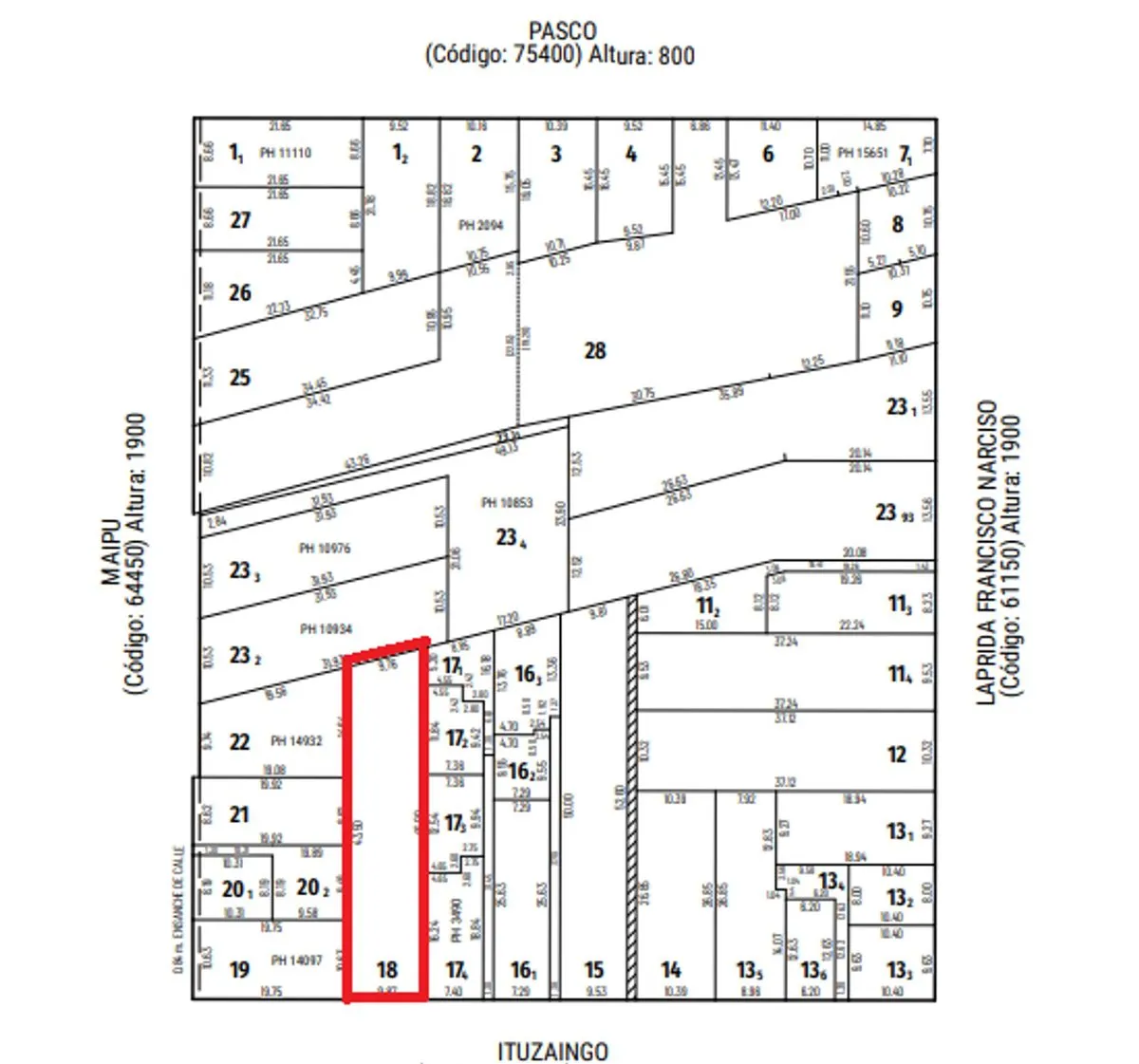 Lote en Ituzaingó 800