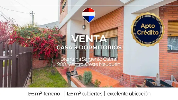 Casa en Sargento Cabral 900