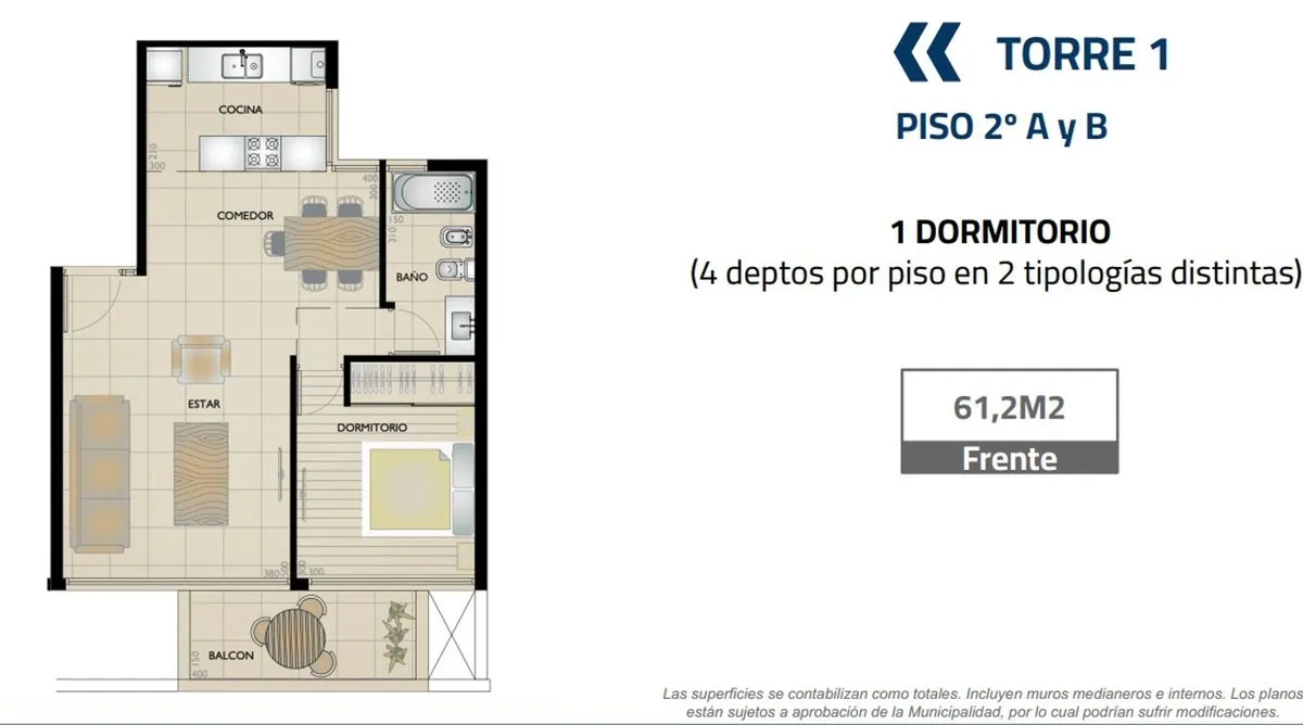 Departamento en Avenida Santamarina 600
