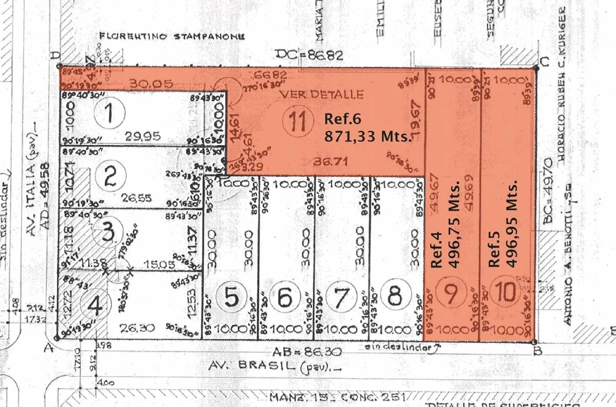 Lote en Avenida Brasil 1200