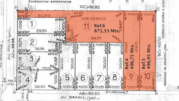 Lote en Avenida Brasil 1200