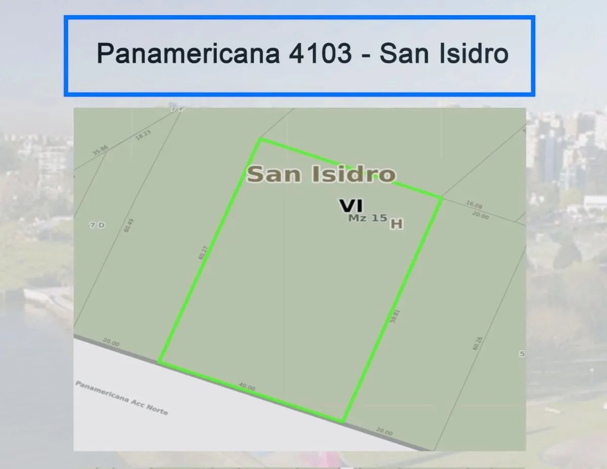 Lote en Panamericana 4100