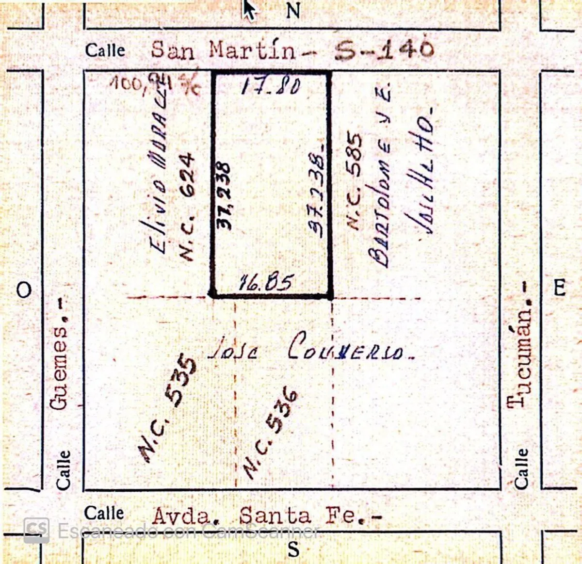 Lote en San Martín 500