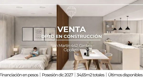 Departamento en San Martin 400