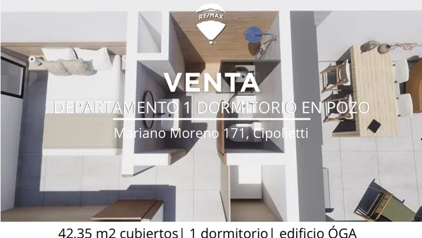 Departamento en Mariano Moreno 100