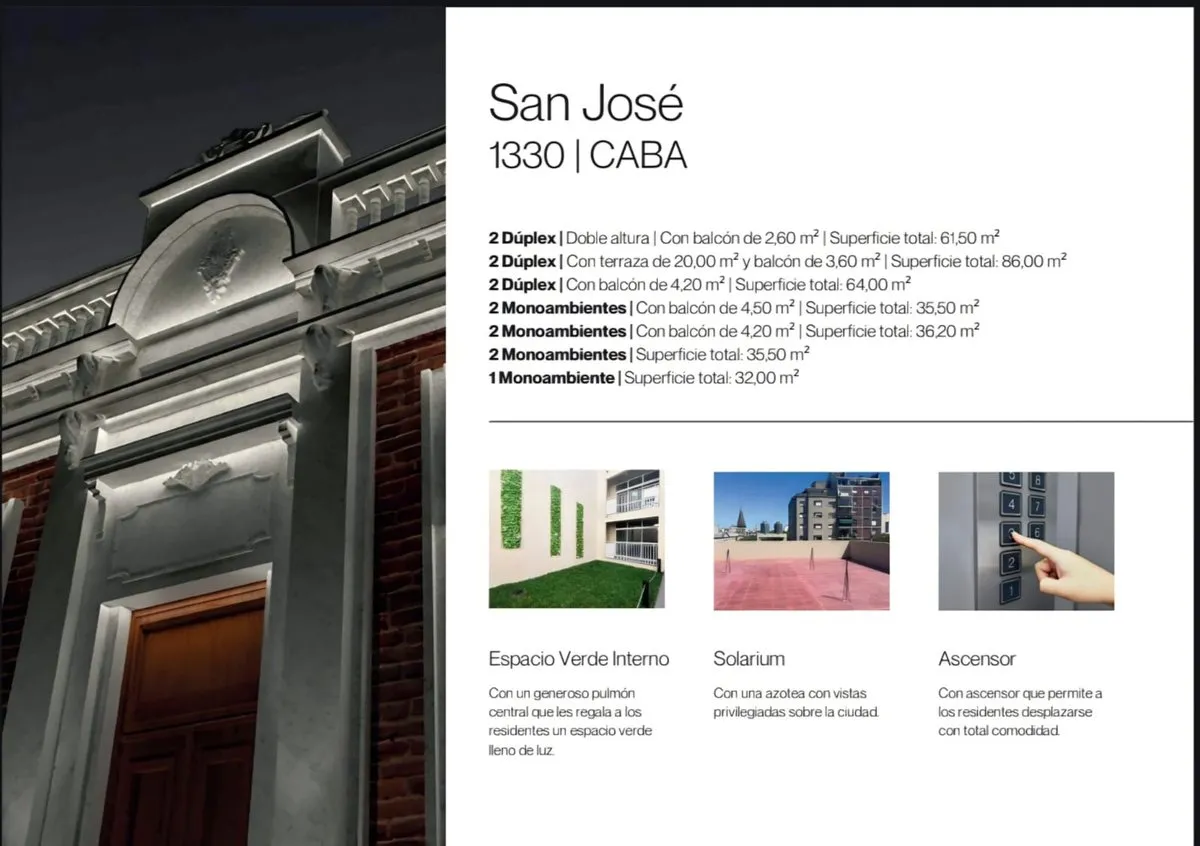 Departamento en San José 1300