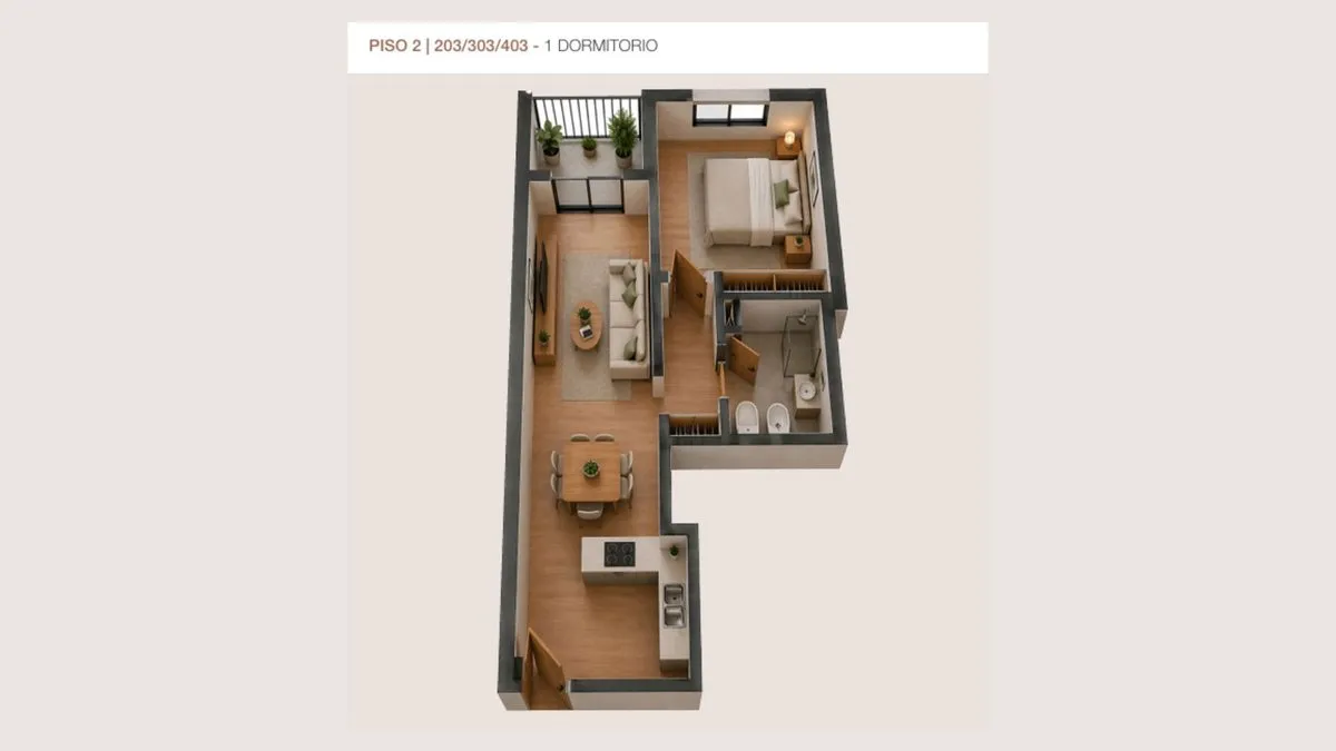 Departamento en Güemes 2500
