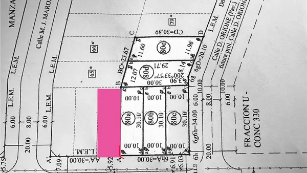 Lote en Constitución 1700