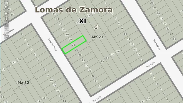 Lote en Gabriel Miró 400