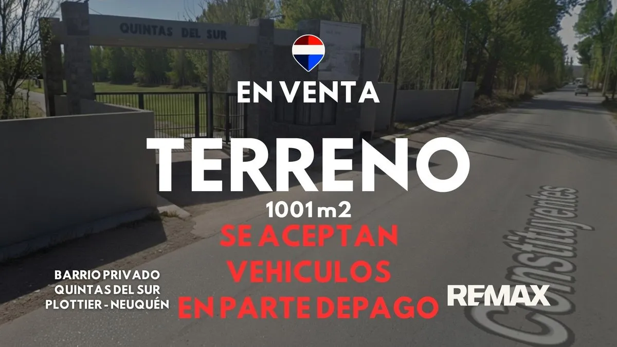 Lote en Constituyentes 2200, Barrio Quintas del Sur Uf 16 S/N