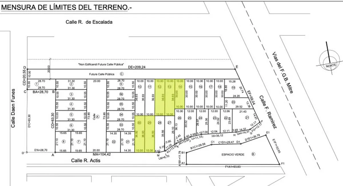 Lote en Actis 1900