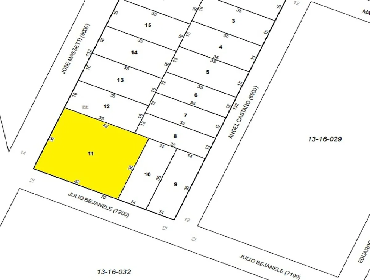 Lote en Julio Bejanele 7200