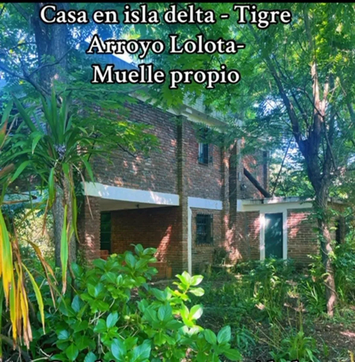 Lote en Casa en Delta Tigre-seccion - Arroyo Lolota (muelle Propio) 0
