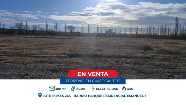 Lote en Lote 16 Mza 265, Barrio Parque Residencial Emanuel 1 S/N