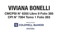 Viviana Bonelli adherida a sistema Coldwell Banker SpaceBA CPI 7064