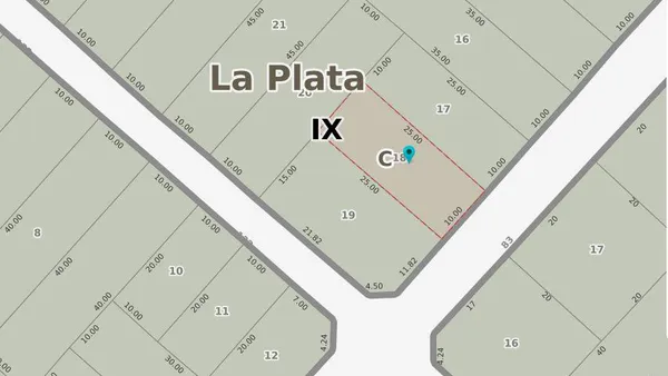 Terreno en 83 e/ 131 y 132 s/n