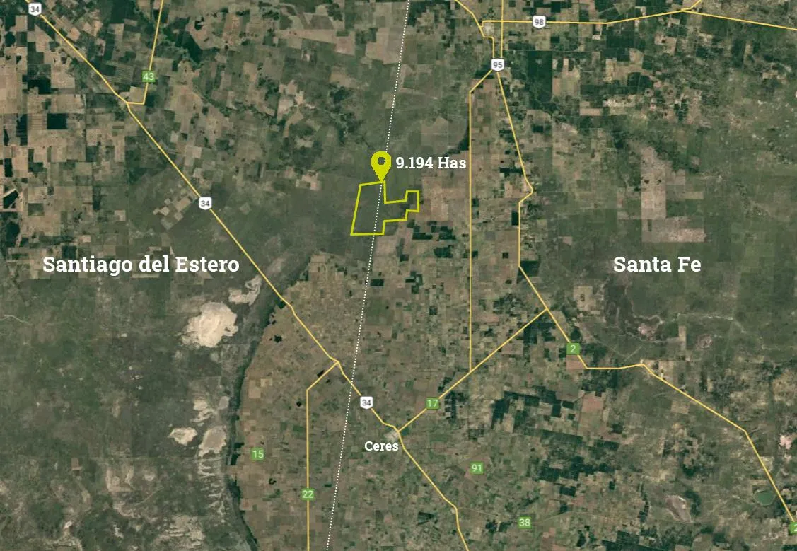 Campo en Ruta Nacional N 95 y Ruta San Cristobal