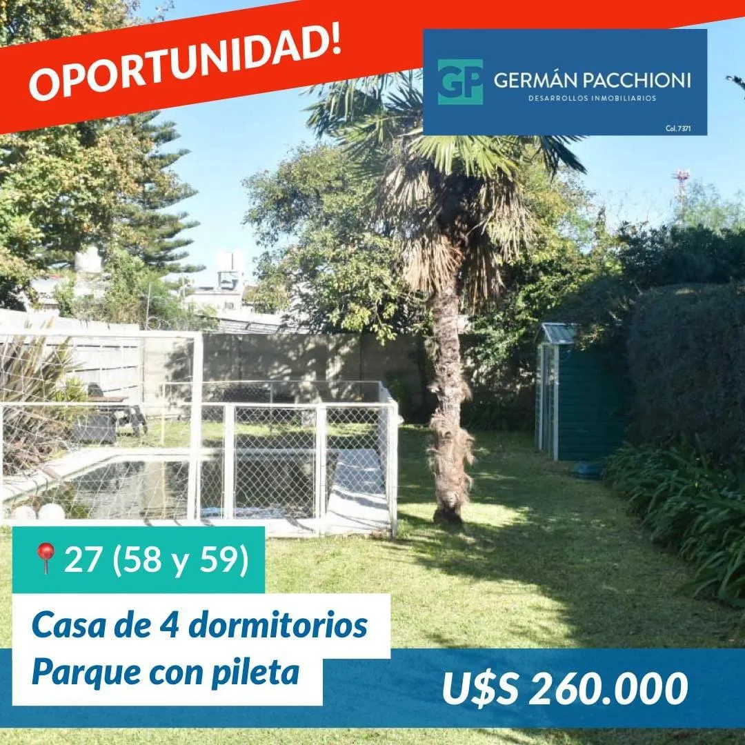 Casa en 27 e/ 58 y 59