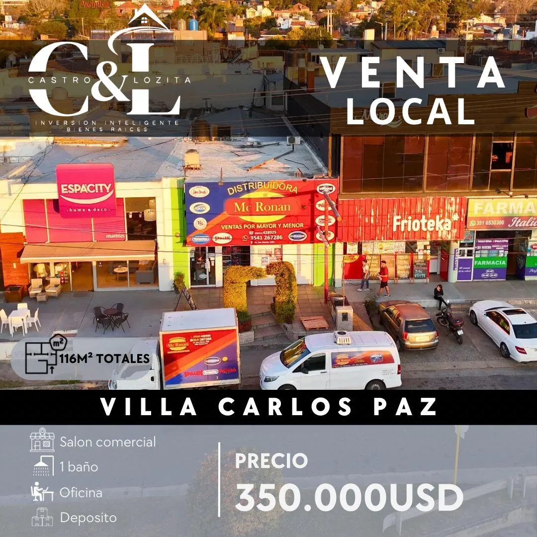 Local Comercial en Av San Martin, Villa Carlos Paz
