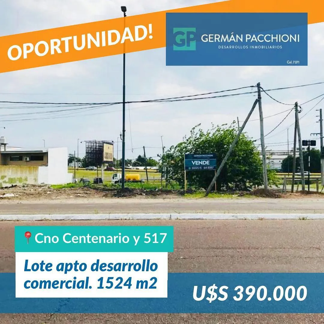 Terreno en Camino Centenario y al 500