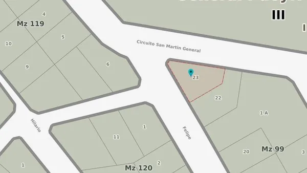 Terreno en Circuito San Martin y Felipe