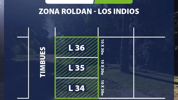 Terreno en LOTE FORESTADO BARRIO LOS INDIOS