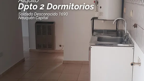 Departamento en Alquiler Departamento 2 Dormitorios - Soldado Desconocido 1690 - Neuquén Capital