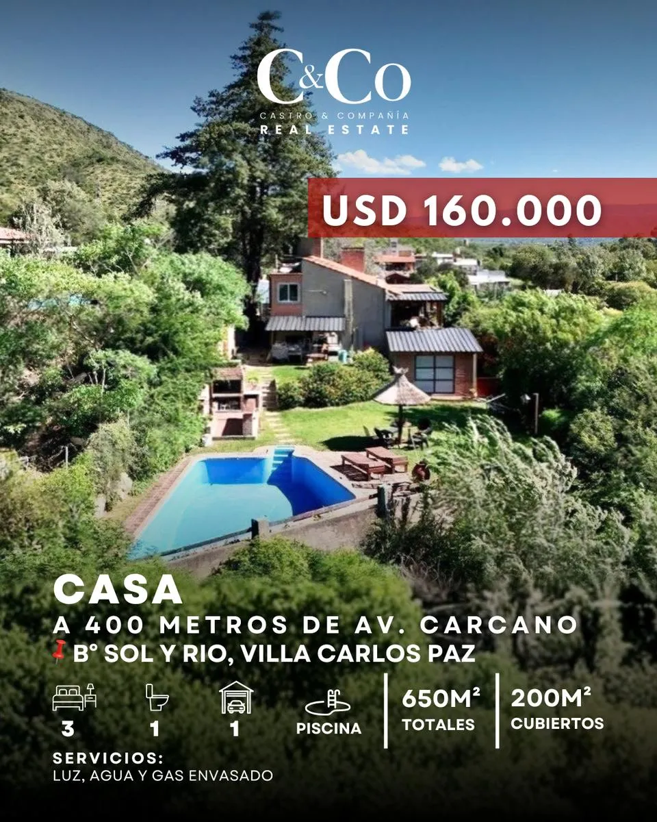 Casa en Sol y Rio, Villa Carlos Paz