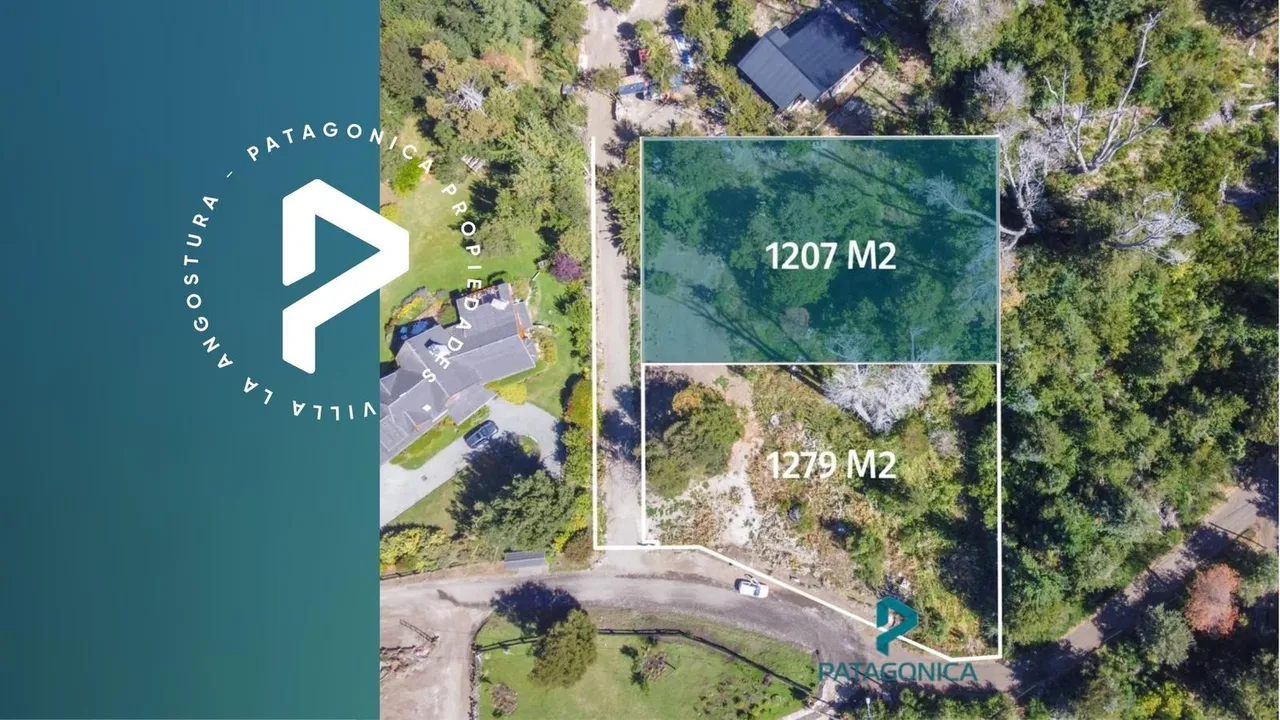 Terreno en VENTA LOTE 1.207m2 PH, PUERTO MANZANO, VILLA LA ANGOSTURA