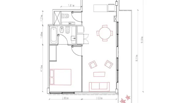 Departamento en Liberti y Regimiento Patricios